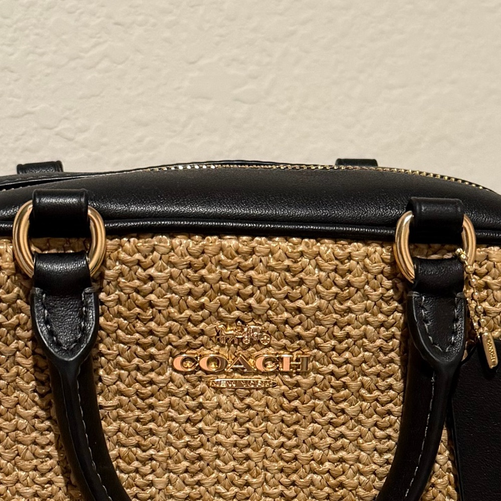 Coach Black and Tan Shoulder Bag